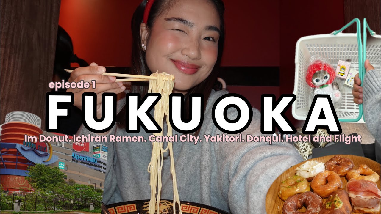 Episode 1: Fukuoka, Japan | Im Donut, Canal City, Ichiran Ramen and More | Katrinavdg