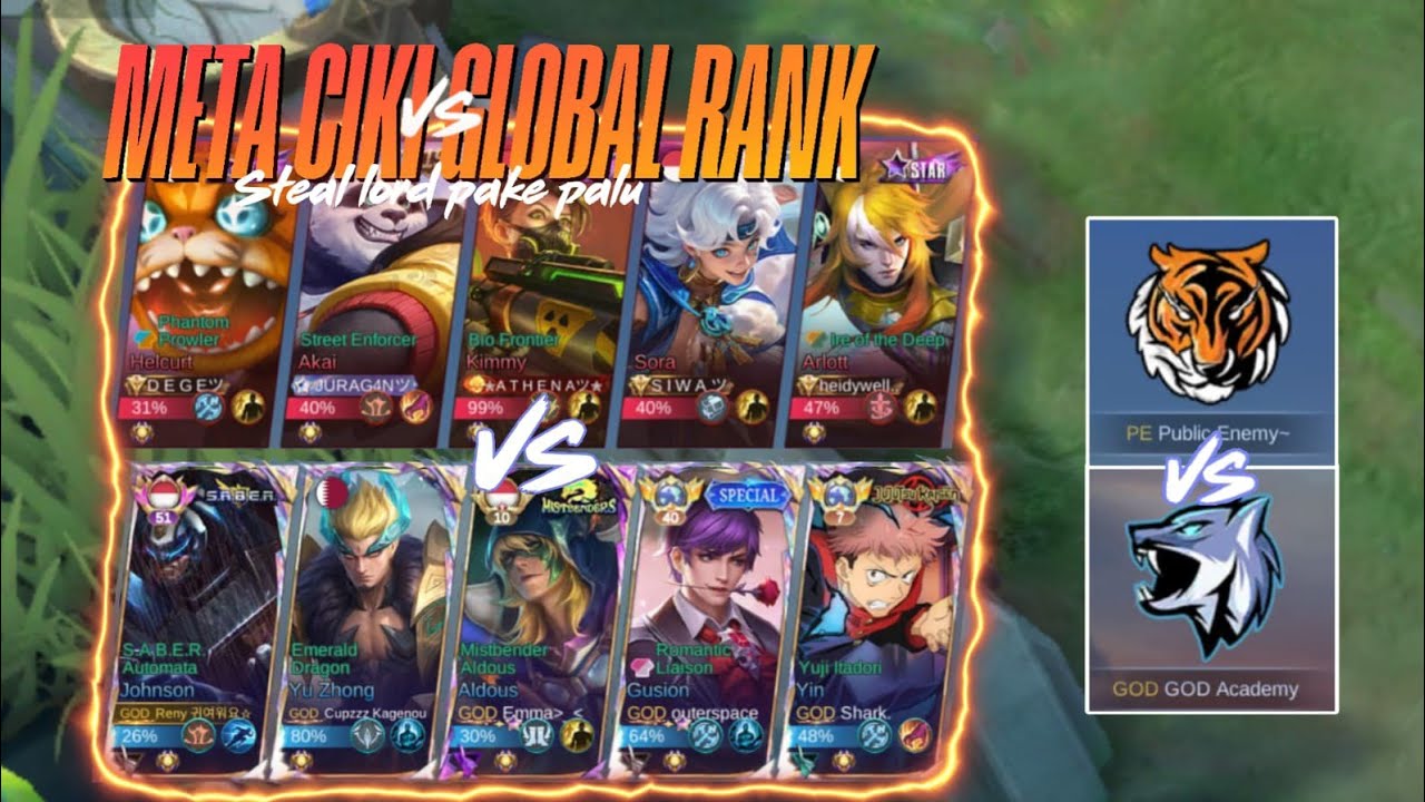 Ketemu Global Rank 6-10 !!! Meta ciki full God Academy Vs Global Rank PE!!! 🔥