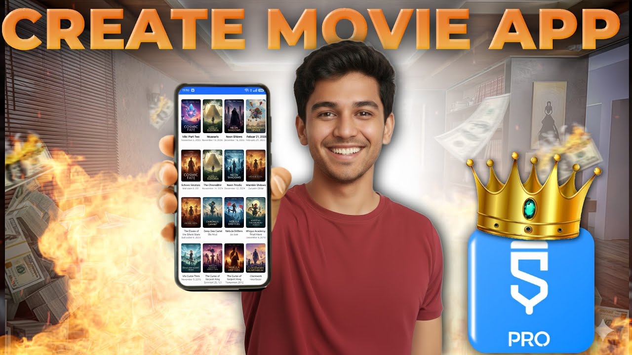  Create Movie App in Android Mobile | Complete Sketchware Tutorial  | No Coding Required