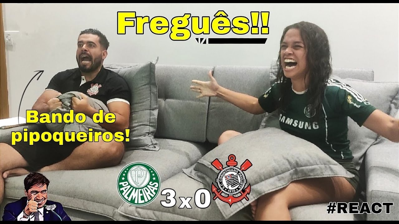 React Reações Palmeiras x Corinthians brasileirão 2022