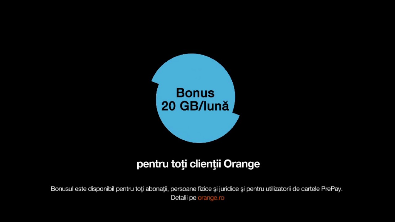 Activează Bonusul Aniversar 20 Ani - 20 GB/lună | Orange