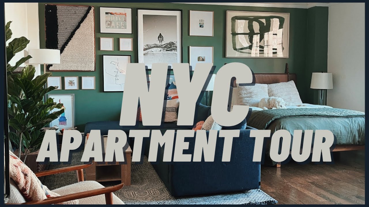 MY NEW YORK CITY STUDIO APARTMENT TOUR (450sqft) || Taylor and Jeff