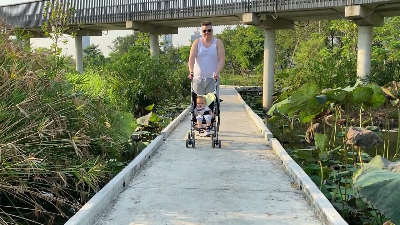 strolling at the park in Thailand 
