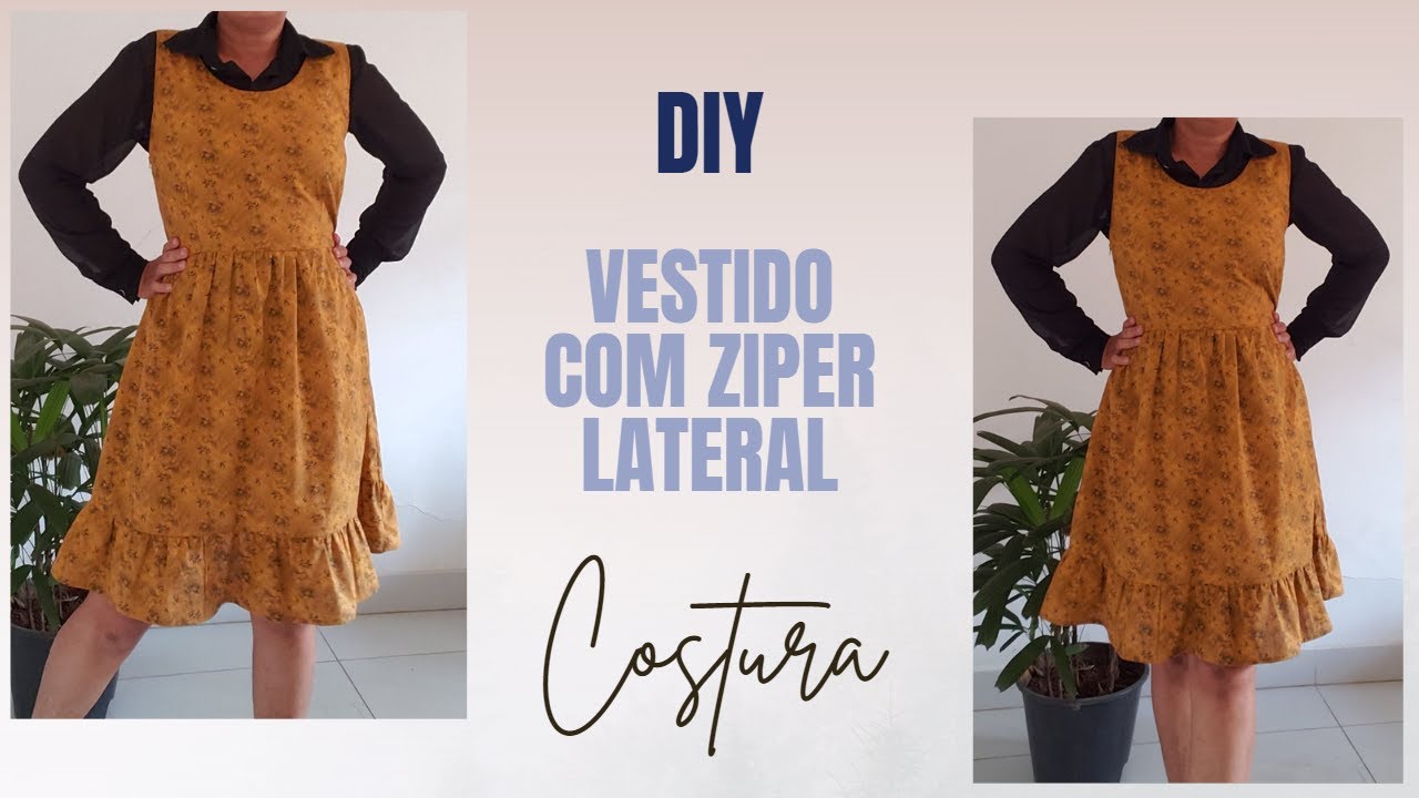 VESTIDO COM ZÍPER LATERAL