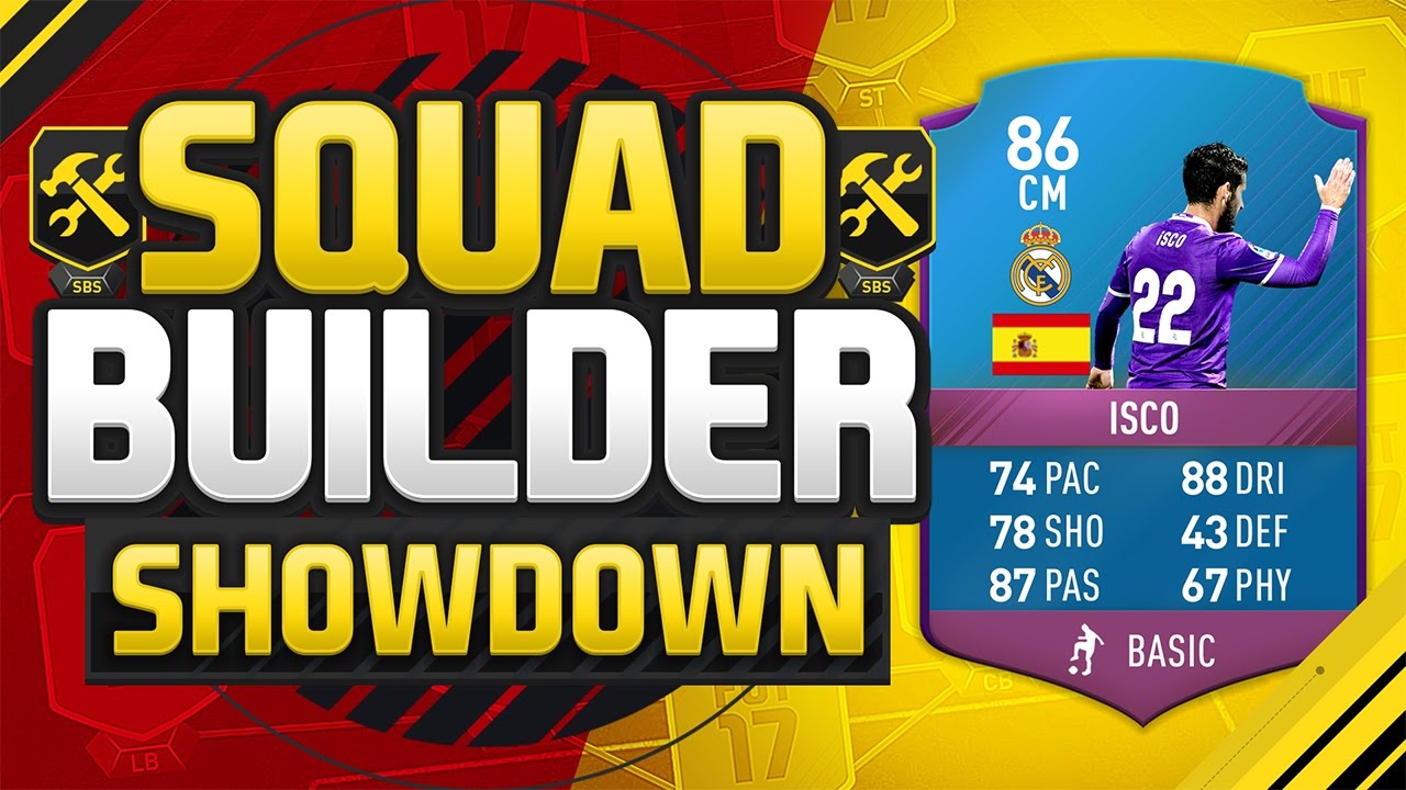 FIFA 17 SQUAD BUILDER SHOWDOWN!!! SQUAD BUILDER CHALLENGE ISCO!!! Isco Futmas SBC Squad Duel