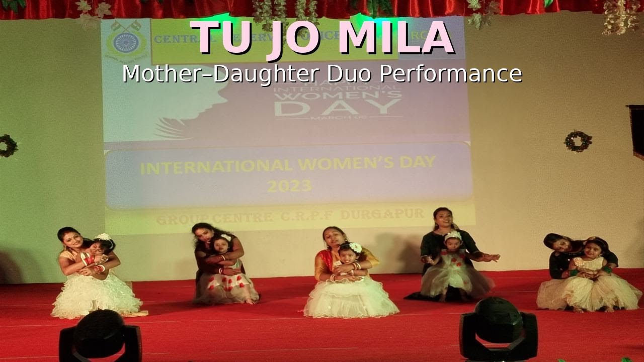 Tu Jo Mila🤍✨ || Mom Daughter Duo Dance Performance💃|| Mother's Day Special || Dance With A