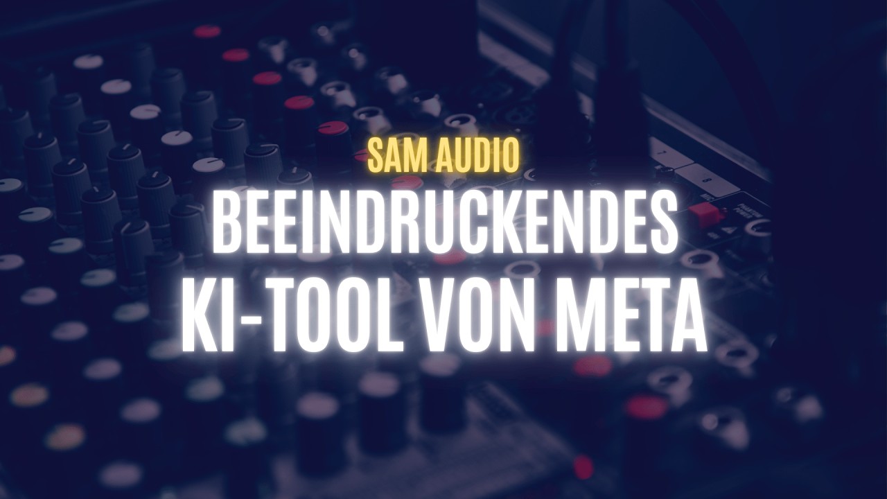 Dieses kostenlose KI-Tool von Meta ist der Hammer: SAM Audio isoliert jeden Sound aus Videos & Audio