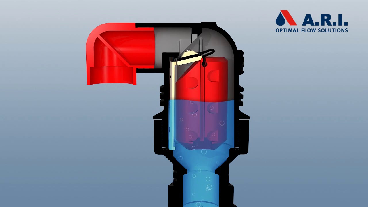 Animation: A.R.I. D-040 Combination Air Valve in operation