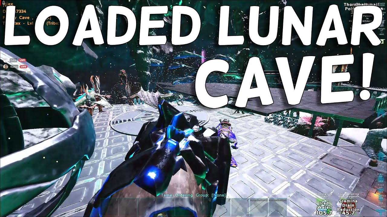 WIPING A STUPID FAT LUNAR CAVE! ARK Small Tribes