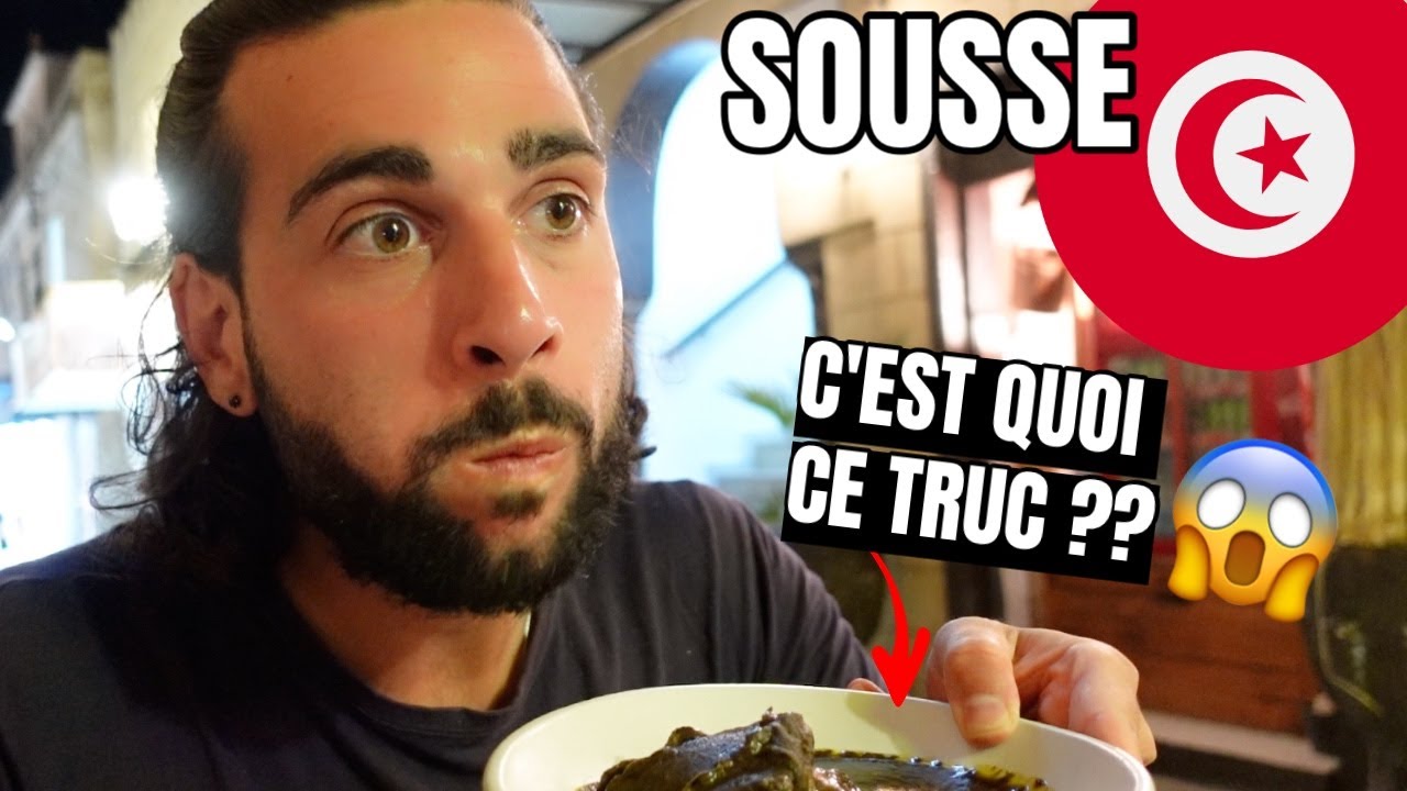 JE MANGE UN PLAT ORIENTAL VRAIMENT TRÈS ETRANGE A SOUSSE EN TUNISIE 🇹🇳