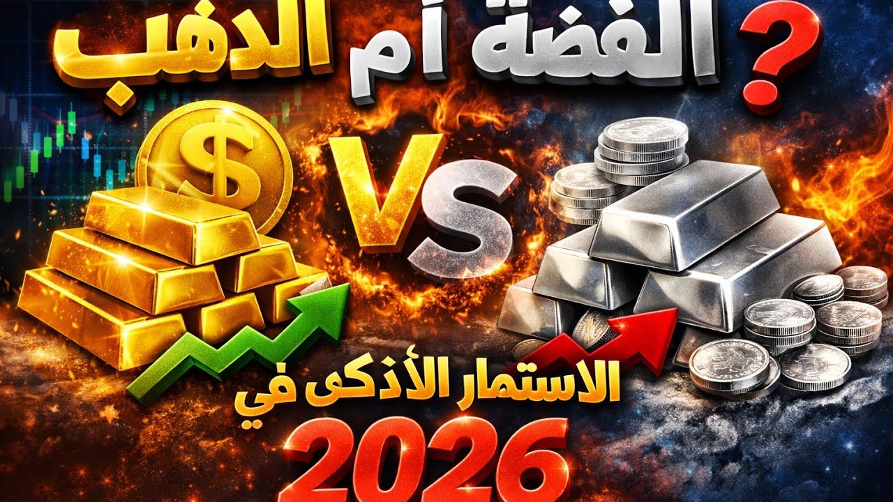 الذهب vs الفضة في 2026 💎🪙 أين يضع الأذكياء أموالهم؟💰القرار الخطأ قد يكلفك الكثير💵