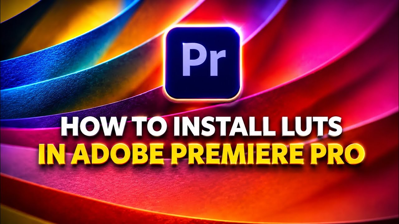 How To Install LUTs in Adobe Premiere Pro - PC & Mac!