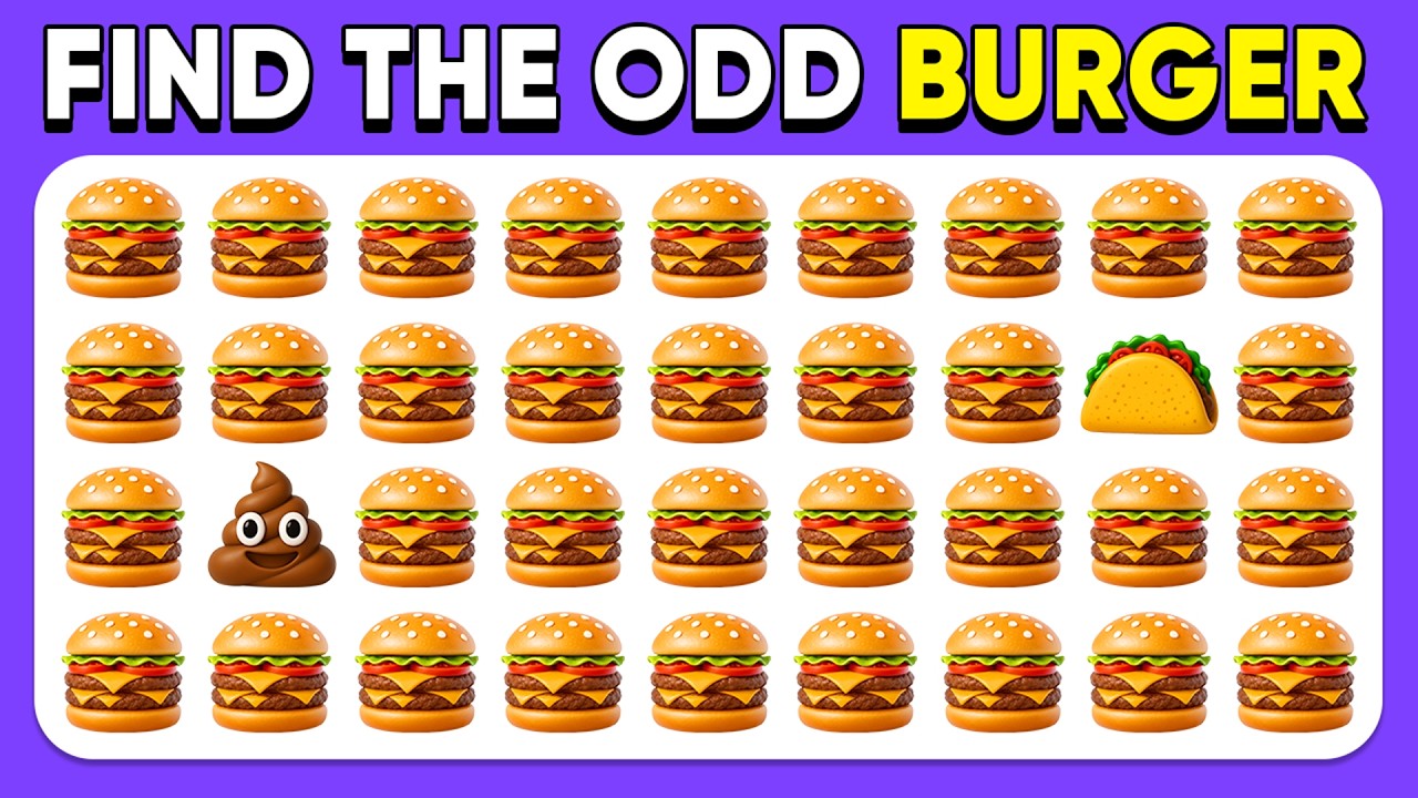 Найдите лишнее — версия для любителей фастфуда 🍔🥐🍩 | 60 уровней | Легкий, Средний, Сложный | Quiz...