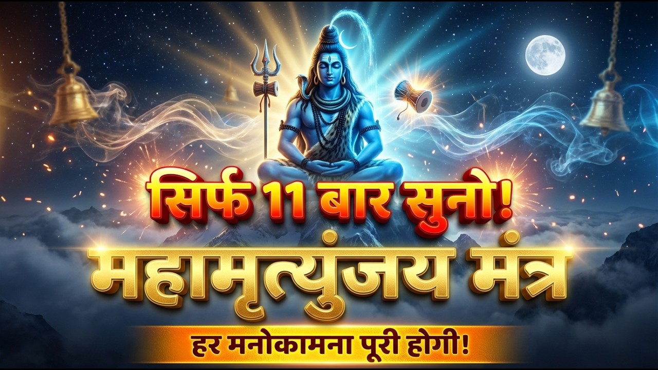 #MAHA SHIVRATRI 2026 Special POWERFUL Mantra | Mahamrityunjay Mantra| महामृत्युंजय मंत्र ll Shiv Ji