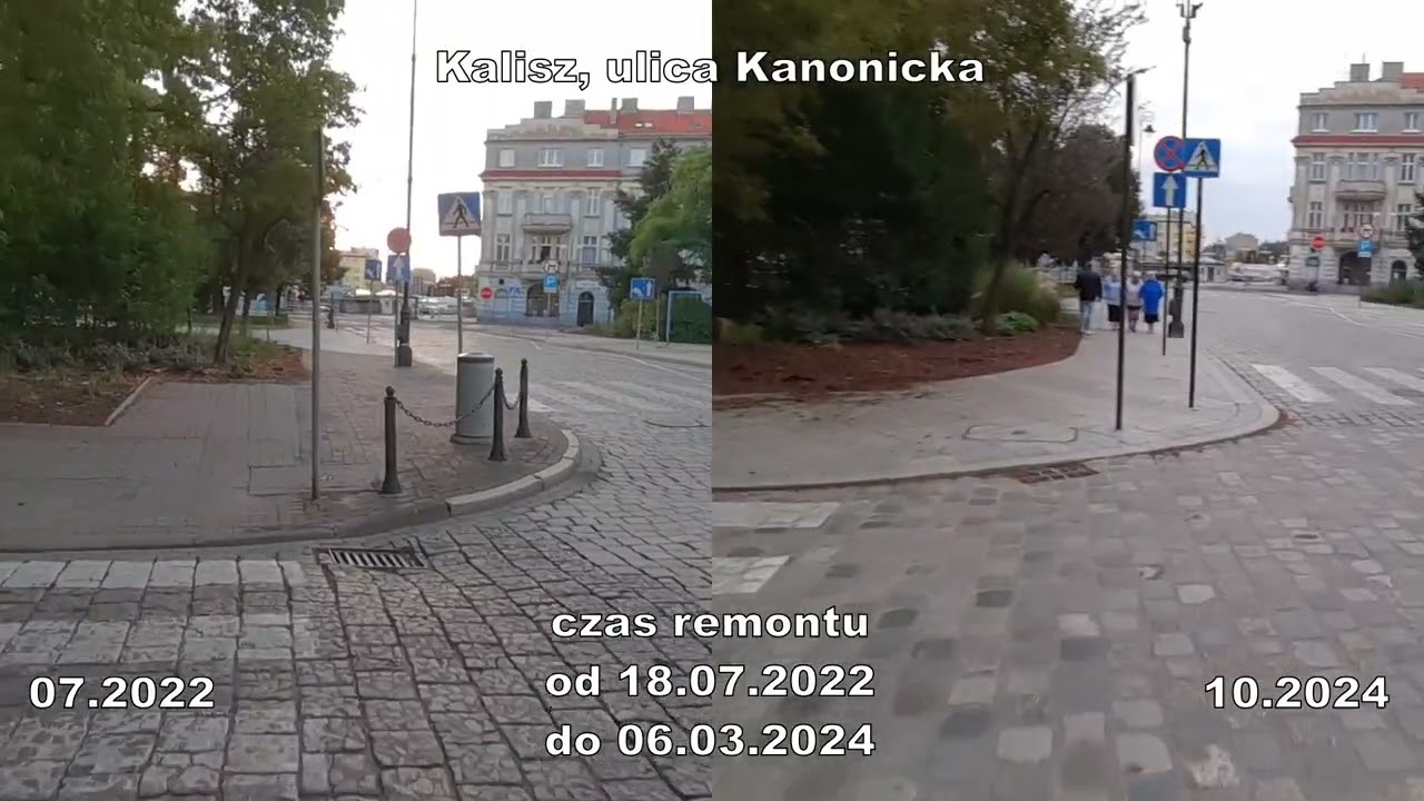 Remont ulicy Kanonickiej w Kaliszu | Przed i po #3
