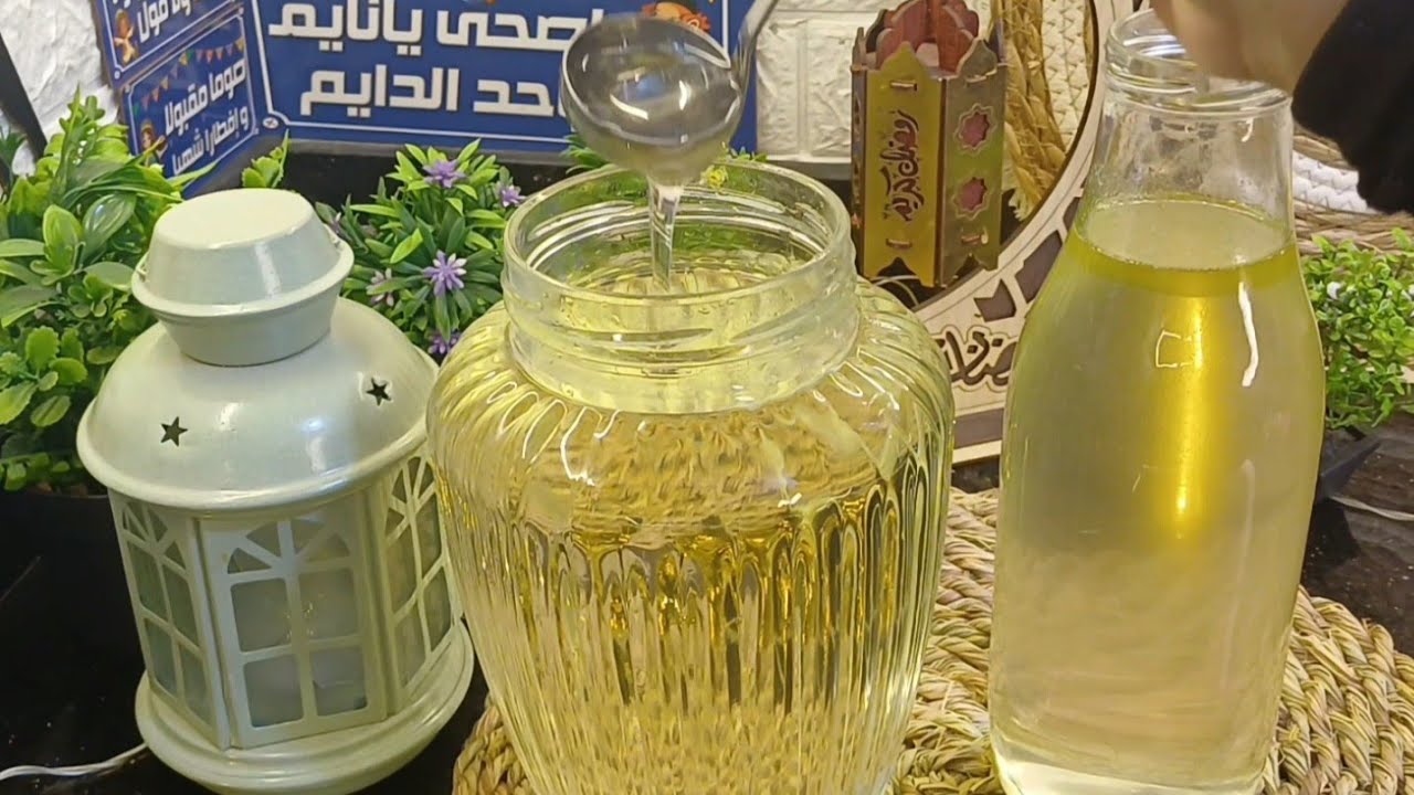 سر شربات الحلويات الصح🍯تقيل للحلويات وخفيف للبسبوسة مضمون 100%ويقعد شهور من غير ما يسكر منك 👌