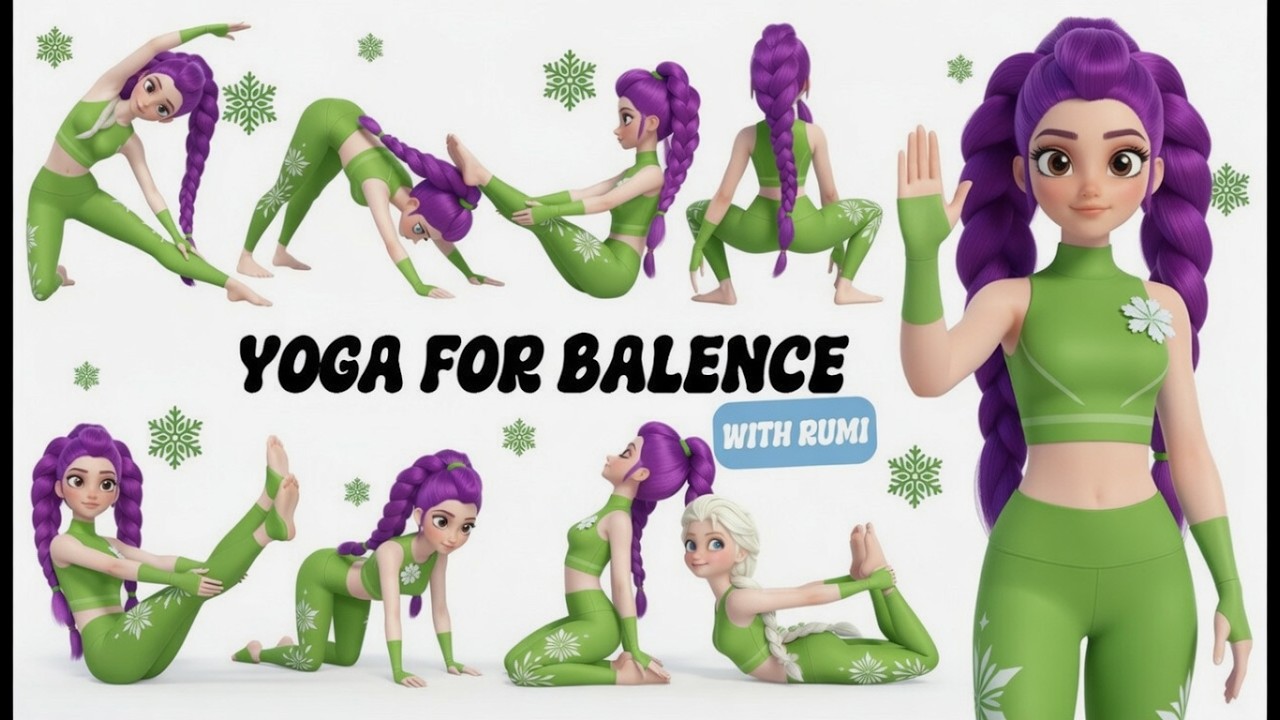 Yoga For Overthinking | Yoga With Rumi | Easy Yoga Poses for Children | Yoga For Kids
