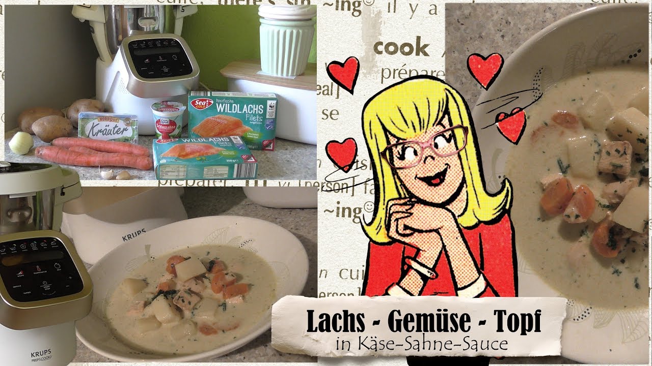 KRUPS Prep & Cook * Lachs - Gemüse- Topf in Käse - Sahne - Sauce