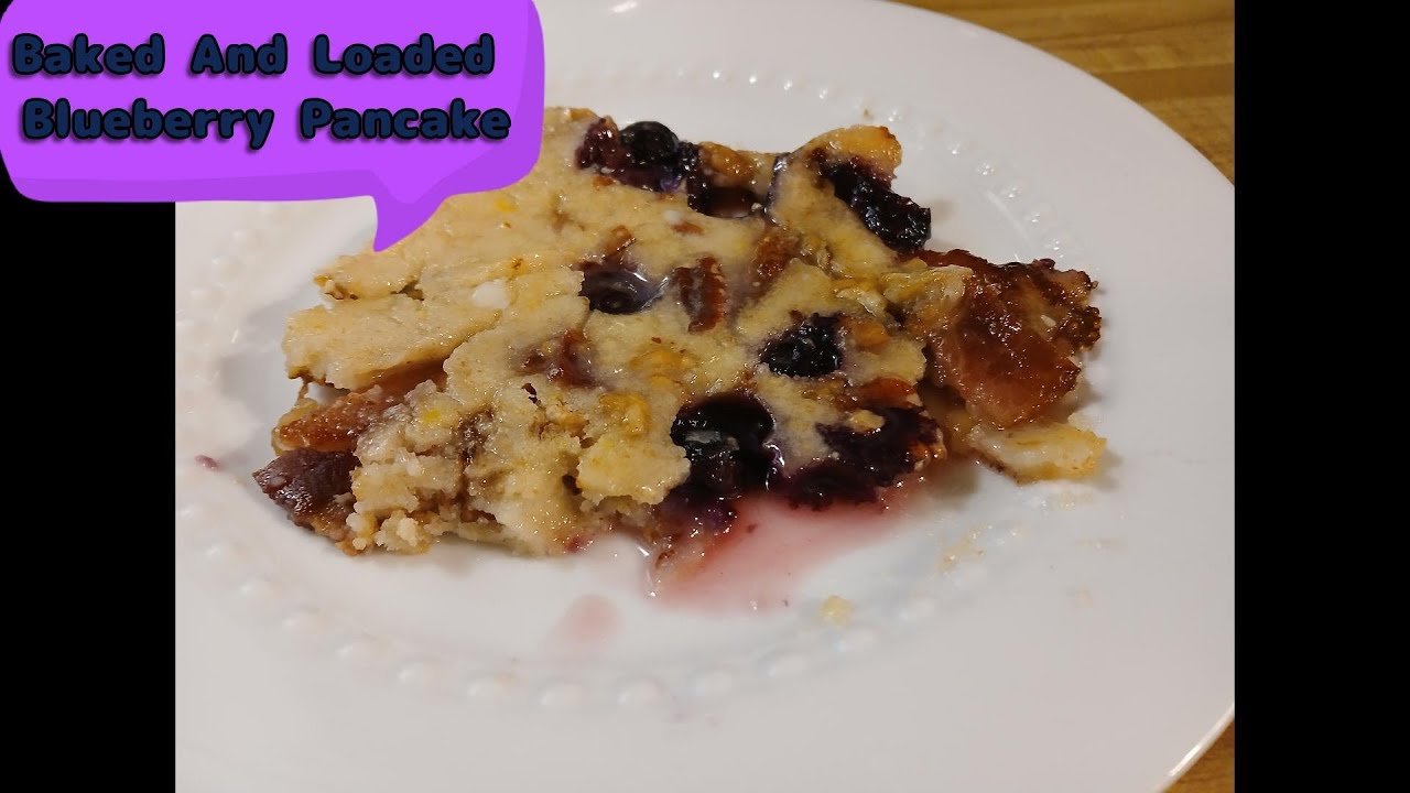 Sunny's Easy Baked And Loaded Pancake With Lemon Maple Glaze