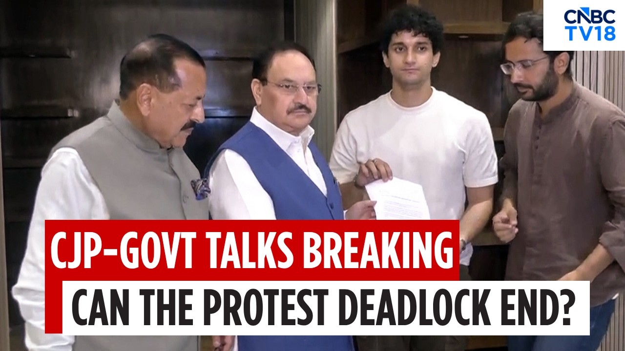 JP Nadda, Jitendra Singh Meet CJP Leaders | Key Talks Amid NEET Protest | Delhi Protest News | N18V