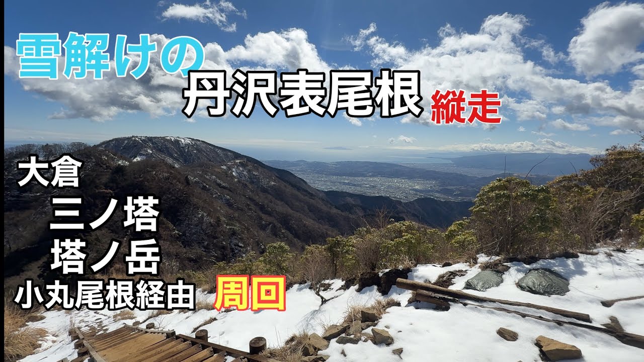 雪解けの丹沢表尾根を歩く｜大倉～三ノ塔〜塔ノ岳〜小丸尾根縦走
