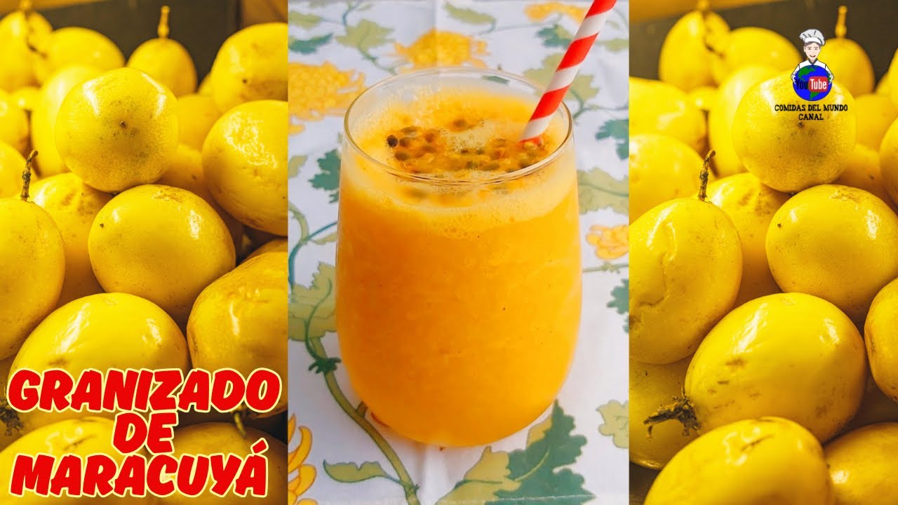Cómo Hacer Granizado o Frappé de Maracuyá / Fruta de la Pasión / Parchita | Bebida para el Verano