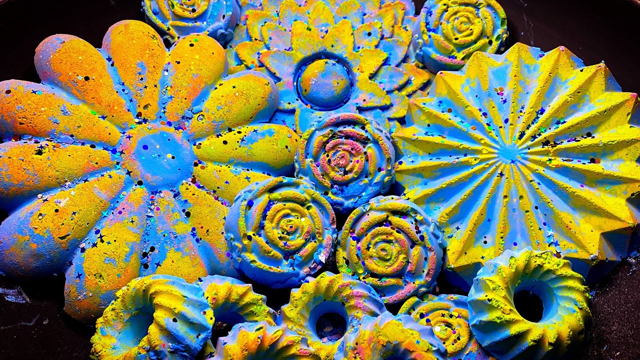 Crunchy Soft and Dusty Blue Gymchalk Crush 💙💛💙