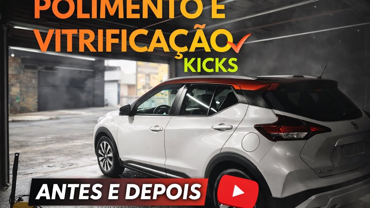 Polimento e vitrificação no Kicks (Parte 1)