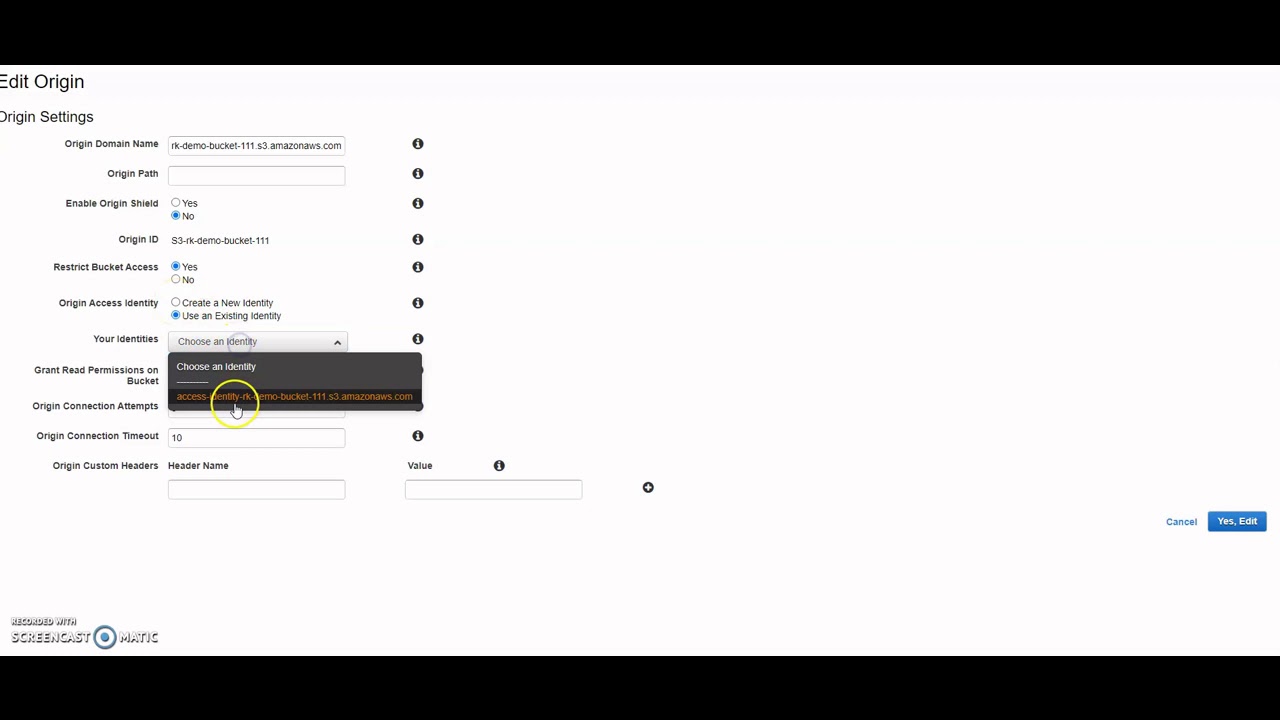 CloudFront - Origin Access identity (OAI) Restricting Access to Amazon S3 by OAI -AWS Tutorial Hindi