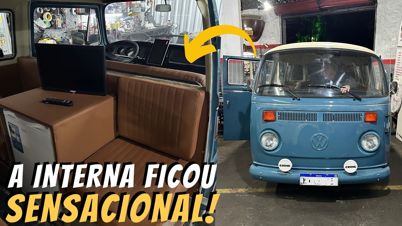 Kombi Clipper Camping por Dentro | Veja Como Ficou o Interior Completo