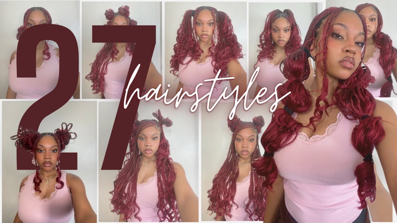 27 WAYS TO STYLE YOUR FRENCH CURL BRAIDS // STEP BY STEP TUTORIAL