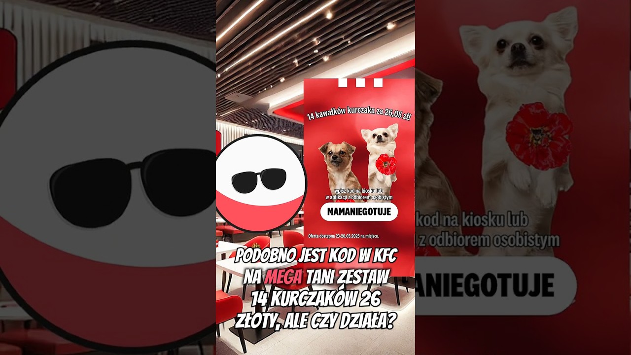 CZY KOD KFC MAMANIEGOTUJE NA DZIEŃ MAMY DZIAŁA 
