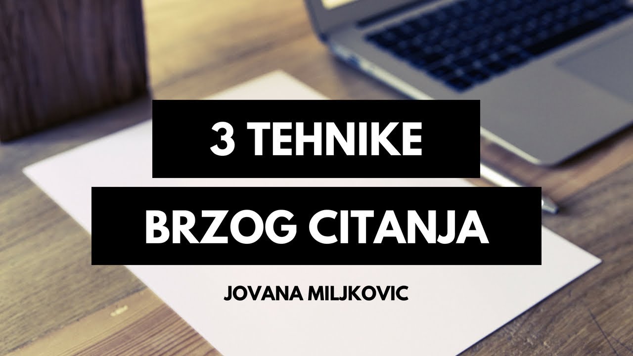 Brzo Citanje - 3 NAJEFIKASNIJE Tehnike Brzog Citanja