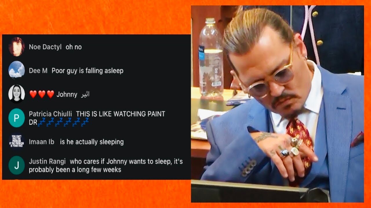 Johnny Depp FALLS ASLEEP During Trial (w/ Recorded Chat) || Johnny Depp v Amber Heard