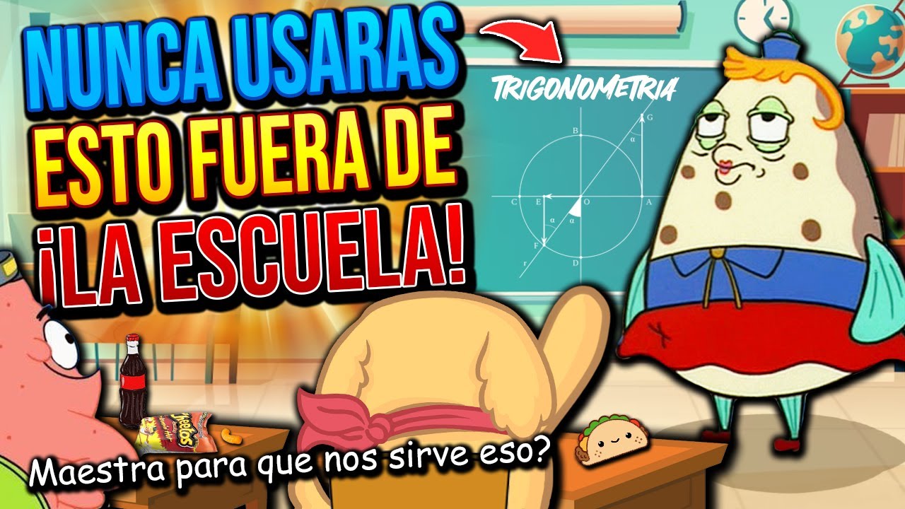 ¡MATERIAS que te ENSEÑARON que NUNCA usarás en tú VIDA DIARIA! | 😠