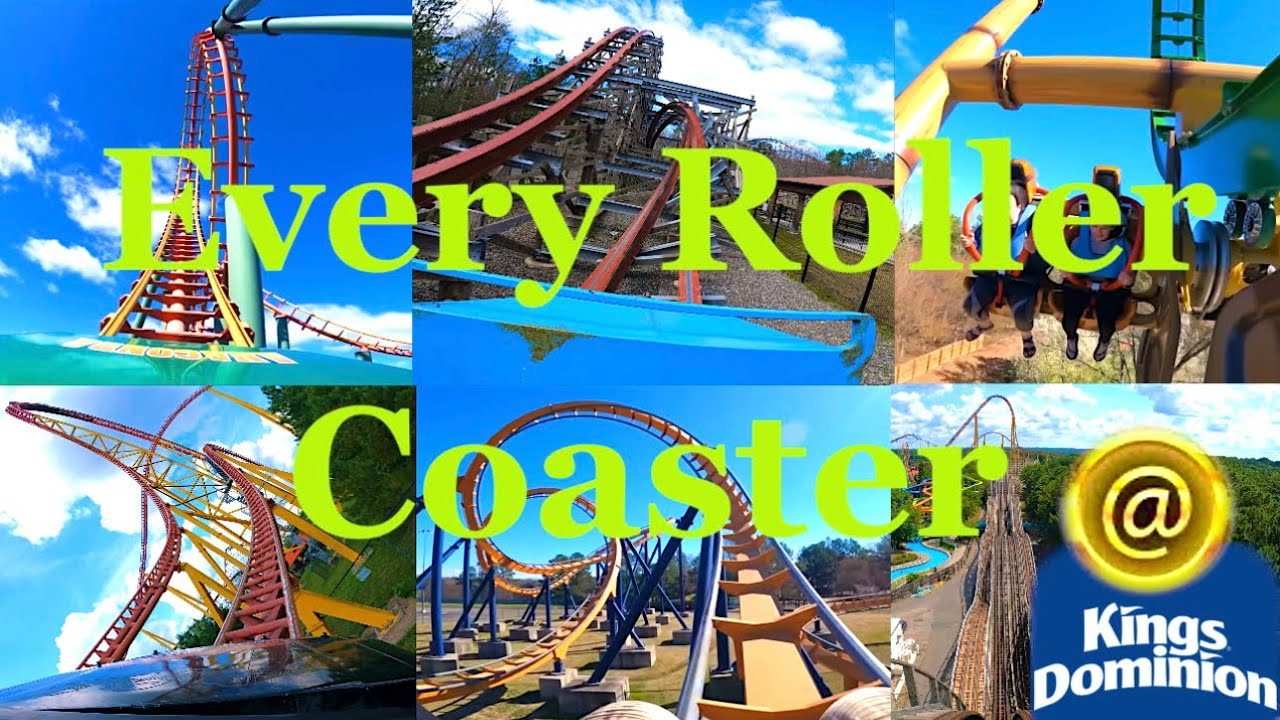 EVERY ROLLER COASTER At King’s Dominion 5K HDR