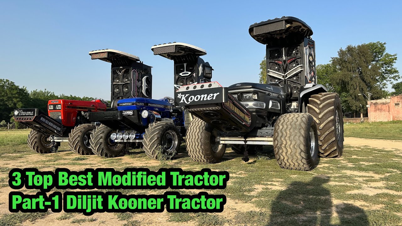 Only 1 In India | 26 Subwoofers | Kooner Tractor | Fully Modified Tractor | Modified Club