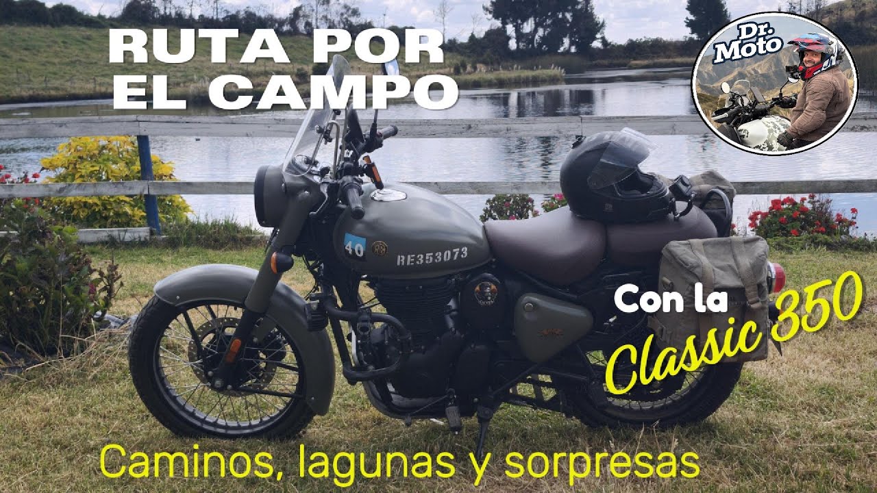 Ruta por el campo con la Classic 350. Caminos, lagunas y sorpresas