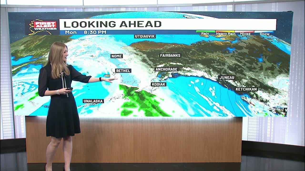 Next winter storm heads to Western Alaska making landfall Monday night