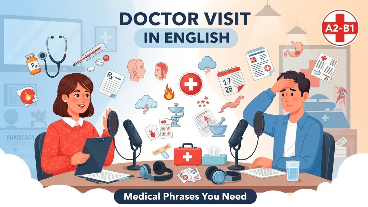 Doctor Visit in English: Medical Phrases You Need! | English Podcast for Beginners | Level A2