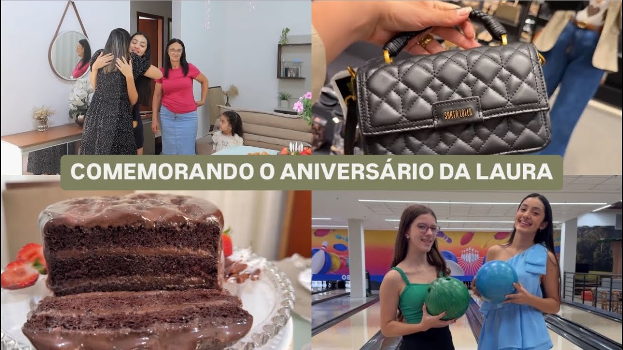 Surpresa na manhã de aniversário | família reunida na mamis| almoçamos fora| boliche| LAÍS VELOSO