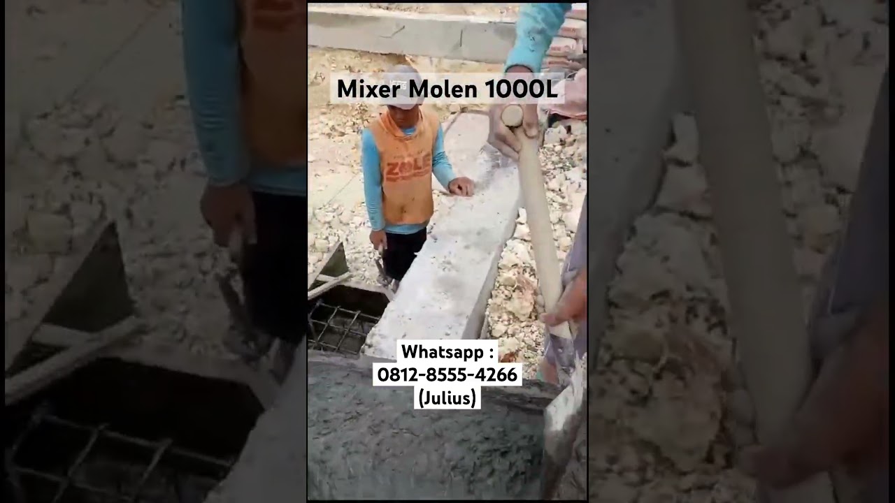 Mixer Molen 1000L #betonisasi #construction #betonindustri #concreteconstruction #betonringan
