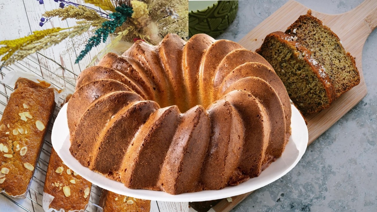 كيكة الموز المقلوبة بطعم خرافي 😍