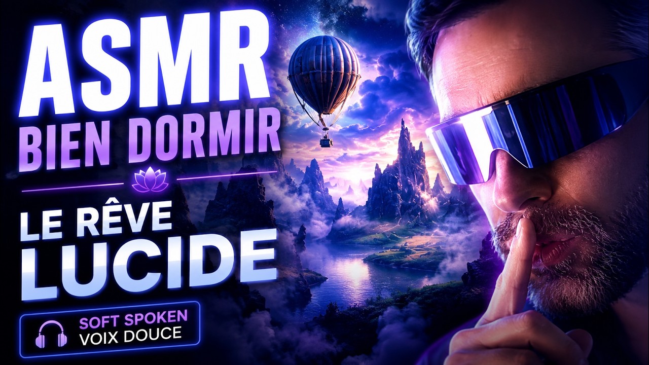 ASMR français - BIEN DORMIR - LE RÊVE LUCIDE ☛ Soft spoken (French Binaural, voix douce)