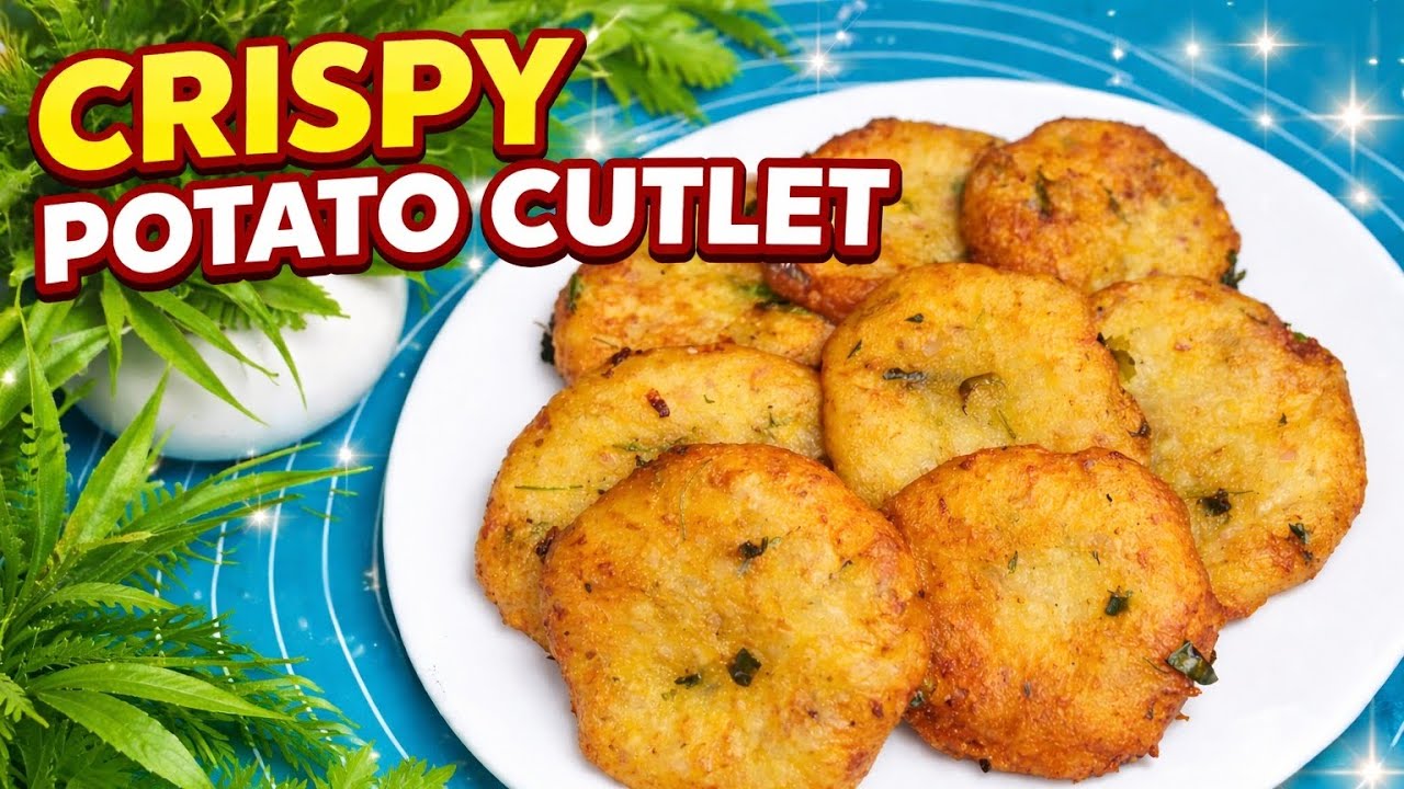 Crispy Potato Cutlet | Easy Evening Snack Recipe 😍Quick & Tasty Snack best for tea time snack 😋