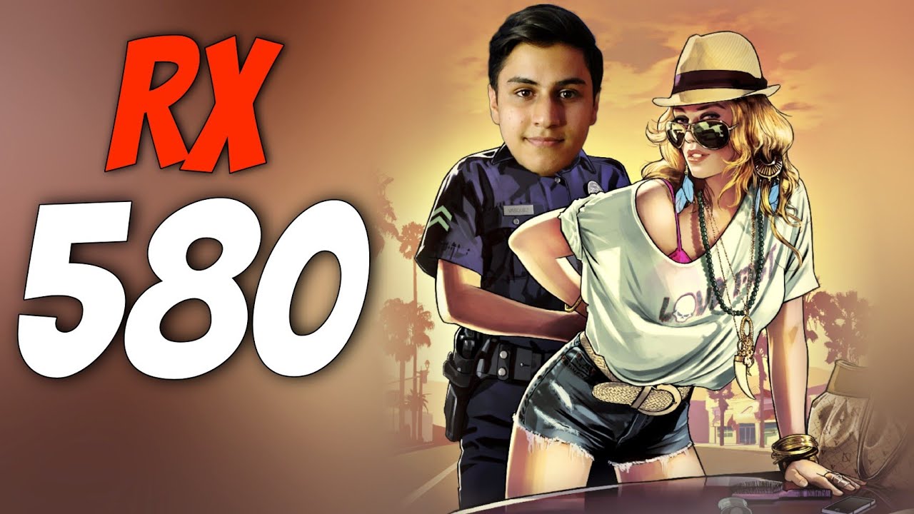 تست گیم کارت گرافیک RX 580 8G در GTA V 🔥