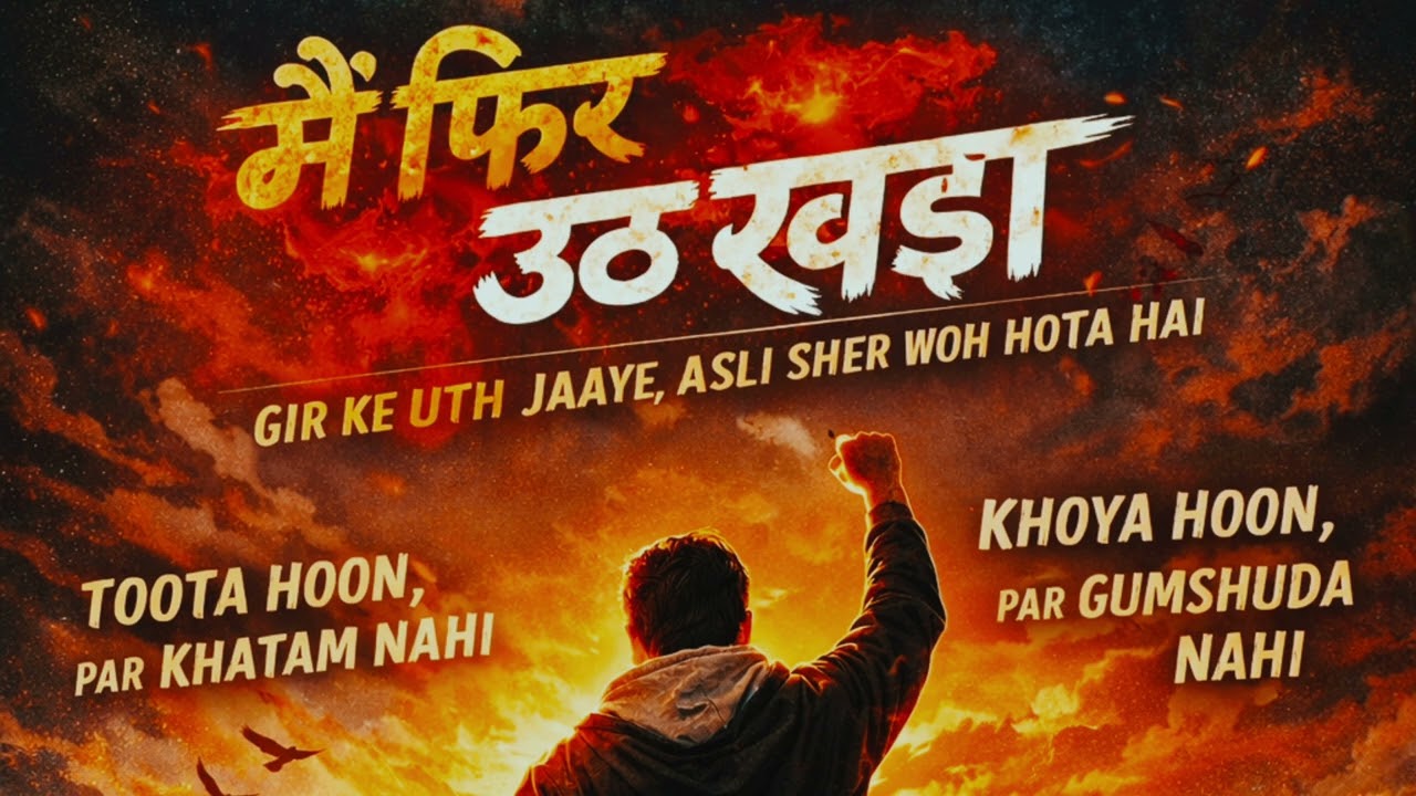 Main Phir Uth Khada – Emotional Hindi Motivational Rap | Rise After Fall | Never Give Up Song  | 
