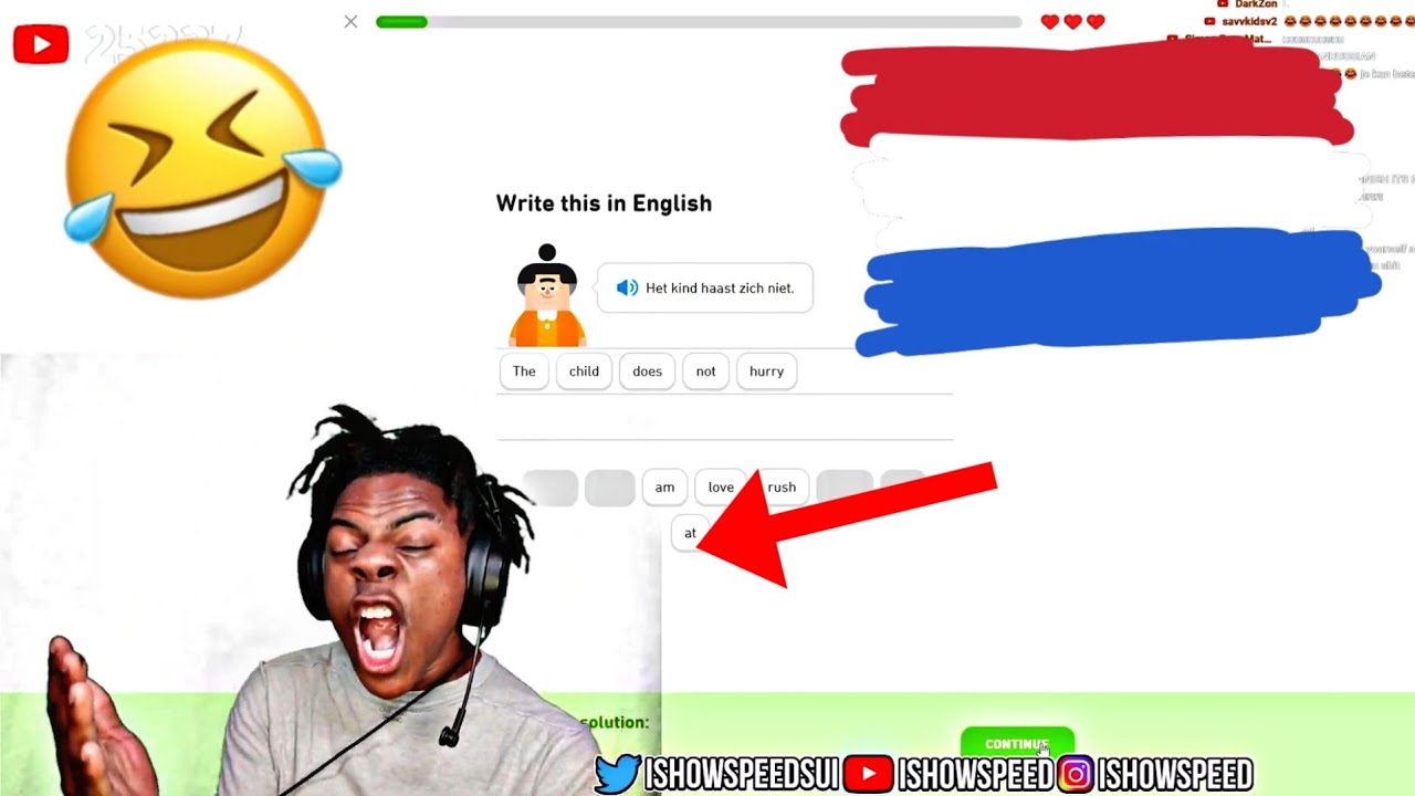 IShowSpeed Tries to learn Dutch🇳🇱🤣