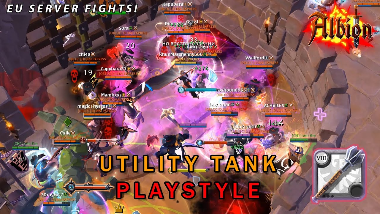 Utility Tank Playstyle on EU Server | Small Scale & Mid Scale PVP | Albion Online