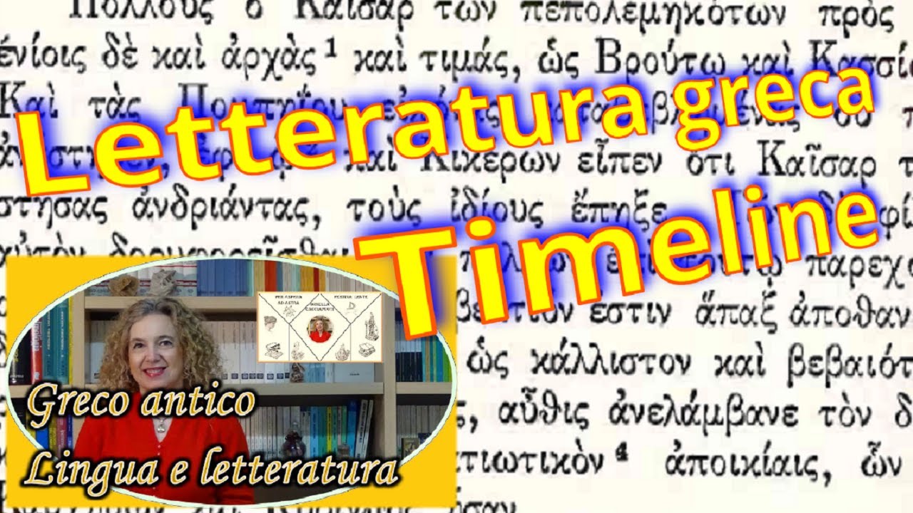 TIMELINE della letteratura GRECA